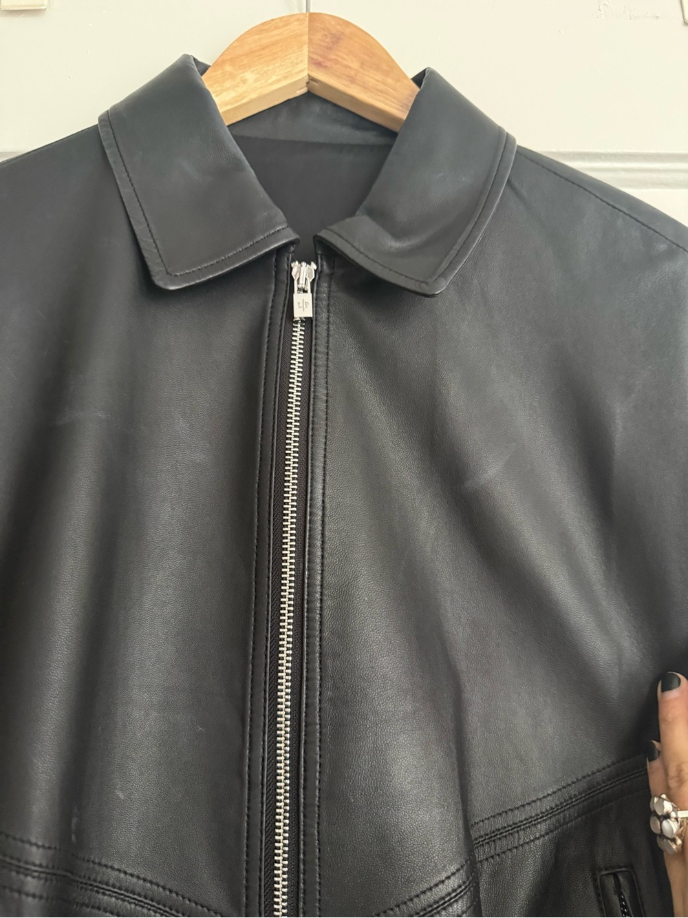 LP style lamb leather bomber jacket - Picture 2 of 10
